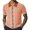 Orange, variant on Afdoent Shirt For Men Color Blocked Striped Lapel Cardigan Male Casual Loose Trend Business Short Sleeve Shirt Classic Fit Summer Tops