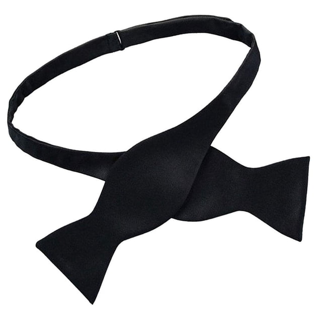 Pajaritas ajustables de moda para hombres, pajaritas de seda de color sólido Hugo Corbata de hombre