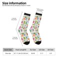 thumbnail image 2 of Fotbe Rabbit And Butterfly Calcetas Largas con Estampado para Hombre y Mujer – Calcetas de Compresión Transpirables y Elásticas, Viajar y Uso Diario Talla 5-11, 2 of 6