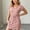 Pink, variant on Blmnix Tshirt Women Dresses Petite Summer Dresses Sheath Striped Dress Dresses V-Neck Short Sleeve Pink Mini Belted Womens Dresses Summer XL