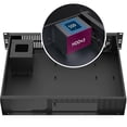 thumbnail image 3 of Chasis para montaje en rack Micro ATX de 2 U, 3 unidades de disco duro de 3,5 pulgadas, 1 unidad de estado sólido de 2,5 pulgadas, 3 of 7