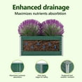 thumbnail image 5 of vidaXL Raised Garden Bed Planter Pot Flower Box Outdoor Galvanized Steel Green, 5 of 7