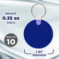 thumbnail image 5 of Round Soft Key Tags Set of 10, Bulk Pack - Perfect for Tradeshows, Party Favors, Events - Blue, 5 of 5