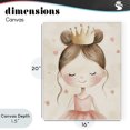 thumbnail image 4 of Stupell Industries Cottage Pink Ballerina in Crown Canvas Art, 16 x 20, by Creative Studio, 4 of 8