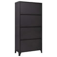 thumbnail image 4 of vidaXL Locker Cabinet Anthracite and Red 35.4"x17.7"x70.9" Steel, 4 of 8