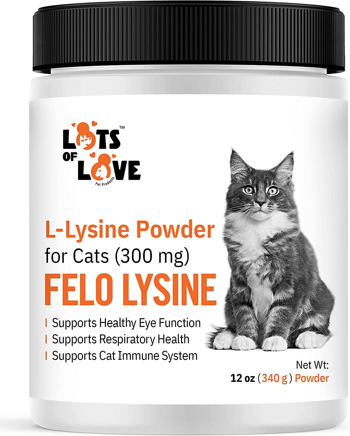 FELO LYSINE LLysine Powder for Cats 300 mg 12 oz (formerly Thomas
