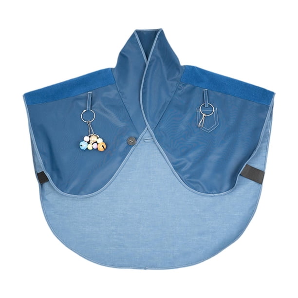 Protector de hombros antiarañazos para loros, hombrera para mascotas, chal de pañal Azul
