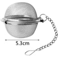 thumbnail image 4 of Colador de té en forma de bola, filtro para hojas sueltas, acero inoxidable, para té suelto, 6 piezas Namotu LKX-0869, 4 of 7