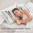 thumbnail image 5 of Blue Brown Tree Body Pillow Covers, Watercolor Forest Art Soft Breathable Throw Pillow Cases with Invisible Zipper, Decorative Pillowcase Pillows Protectors for Sofa Bed Couchair 20"x54", 5 of 9