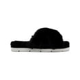 thumbnail image 2 of Dolce Vita Womens Pillar Faux Fur Lined Slide Slippers Black 10 Medium (B,M), 2 of 5
