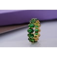 thumbnail image 5 of Lakshya Jewel LLC 2.50Ct Oval Cut Green Cubic Zirconia Engagement Band 14K Yellow Gold Plated, 5 of 6