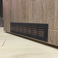 thumbnail image 6 of Uxcell 9"x2.4" Rectangle Air Vent Cover 2pcs Door Grille Ventilation Cover Louvered with Screws for Cabinet Black, 6 of 7