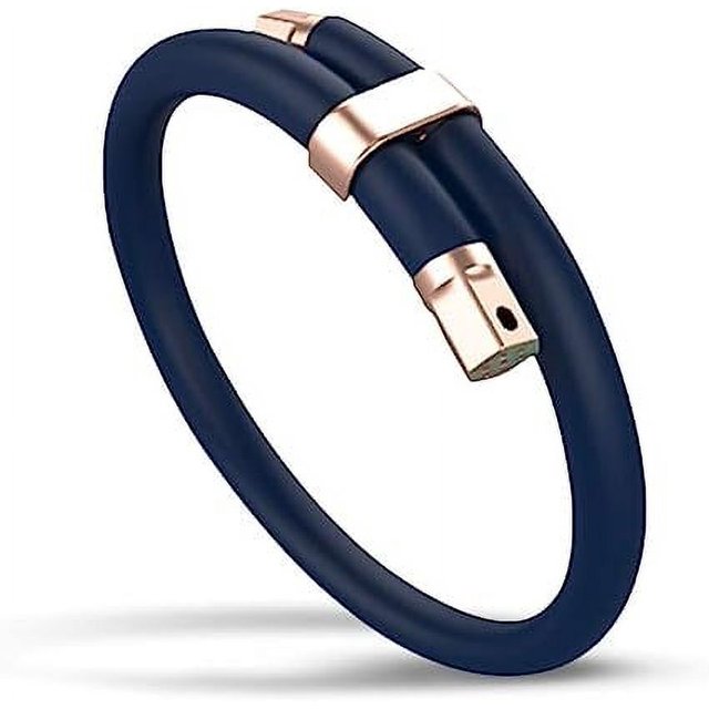 (Bleu foncé) Bracelet anti-moustiques puissant Bracelet anti-moustiques pour enfants Anneau de pied anti-moustiques Huile essentielle de silicone Répulsif anti-moustiques pour adultes Répulsif anti-mo