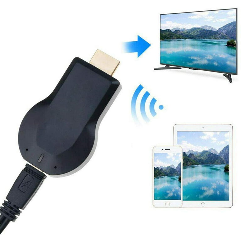 4K&1080P Wireless HDMI Display Adapter,iPhone Miracast Dongle for TV,Upgraded Streaming Receiver,MacBook Laptop Samsung LG Android Phone,Business Education Birthday Gift -