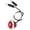 1x Red, variant on 3/4" 3 LED Side Marker Light Plug Black Ring Mini Round Indicators12V 5x Red