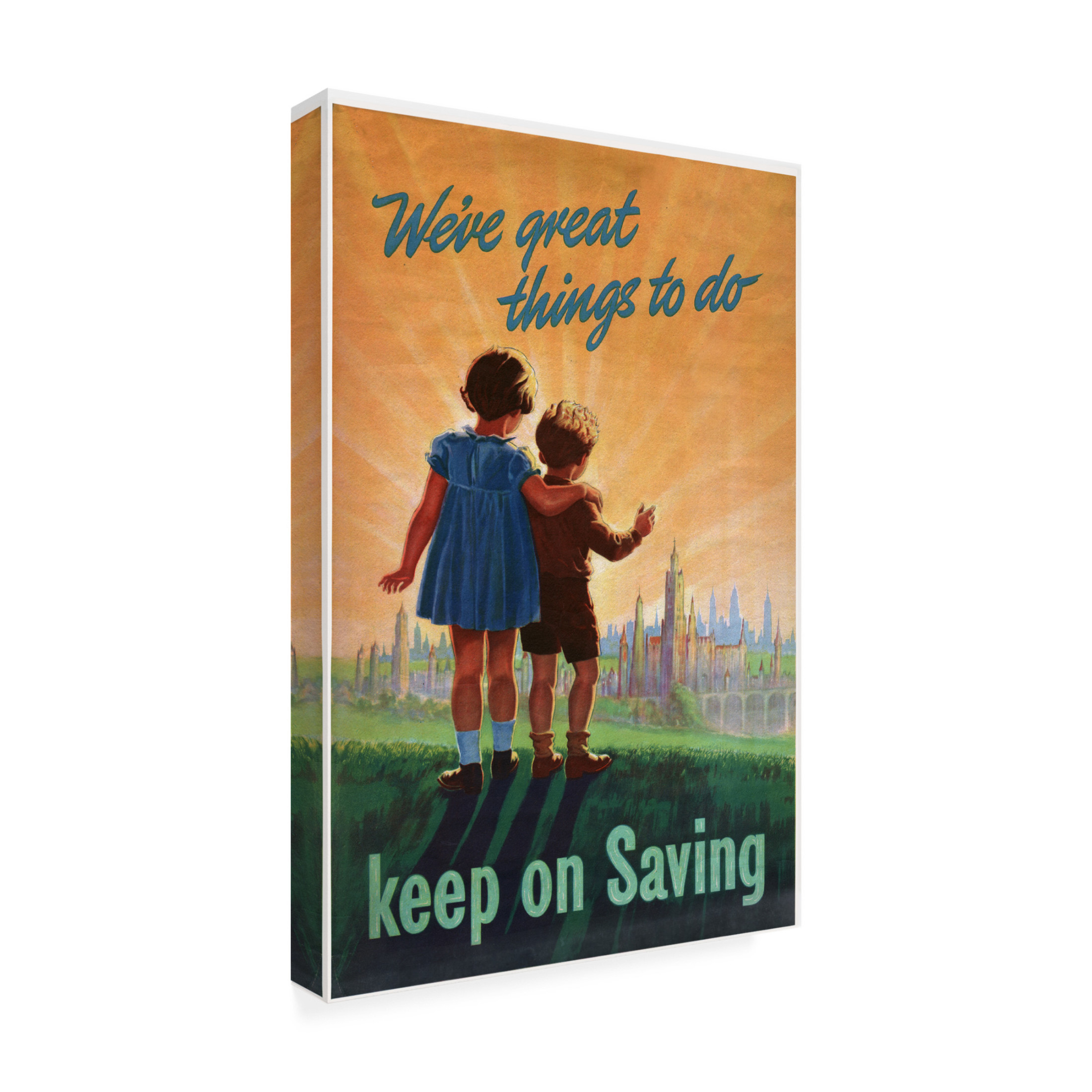 English School 'National Saving Movement, c.1916' Canvas Art - 22 x 32 Inches