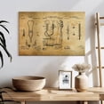 thumbnail image 3 of Elephant Stock Doctor Compilation Patent Wall Art - Horizontal Canvas Wall Art - Living Room Wall Decor - Patent Canvas - Black And Yellow Decor - 24" x 16", 3 of 8