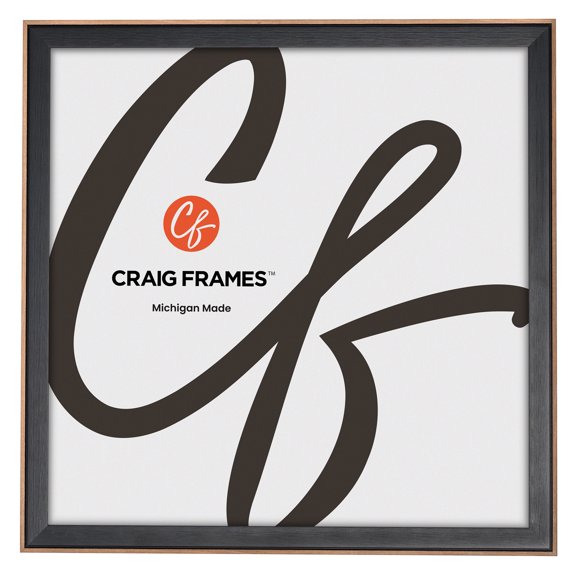 Craig Frames Acoustic, 22x22 Picture Frame, Forest Black