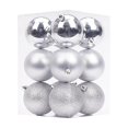 thumbnail image 2 of ¡No Te Lo Pierdas!, Adornos navideños de 6 cm, 12 piezas, bolas navideñas galvanizadas, juego de adornos navideños colgantes para árbol de Navidad Akmoler, 2 of 9