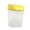 Yellow, variant on Cereal Storage Box with Lid Measuring Cup Plastic 1.9/2.5L Food Storage Dispenser for Cereals