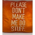 thumbnail image 2 of M&M's World Orange Please Don't Make Me Do Stuff Pillow Plush New with Tag, 2 of 3