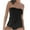 Black, variant on Two Piece Bandeau Tankini Swimsuits for Women Strapless Bathing Suits Swim Top with Bikini Bottoms 4X-Large