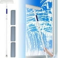 thumbnail image 5 of Holloyiver Squeegee for Window Cleaning with Spray, New Double Sided Spray Retractable Window Cleaner with 3 Replaceable Rags, Spray Glass Cleaning Mop for Home Window Cleaning, 5 of 7