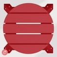 thumbnail image 4 of Costaelm Paradise 24" HDPE Round Outdoor Patio Counter Height Bar Stool, Red, 4 of 8