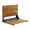 Matte Black, Teak, variant on Folding Shower Seat with Back - Walnut ADA Wall Mount Bathroom Bench with Contoured Comfort for Adults Seniors Disabled Bariatric/304 Stainless Steel/Supports 500 lbs/Oil Rubbed Bronze/ 18" x 16"