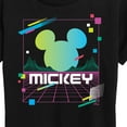 thumbnail image 3 of Disney - Mickey Vaporwave Sunset - Women's Short Sleeve Graphic T-Shirt, 3 of 5