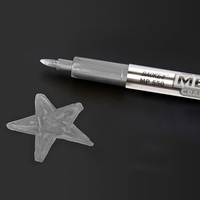 Hexang Metal Marker Pen Metal Permanent Marker Pen Used For DIY Scrapbook Crafts Artist Illustration 1ML