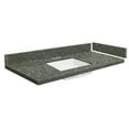 thumbnail image 1 of Transolid VT48.75x22-1KU-4T-A-W-4 48.75 in. D Quartz Vanity Top with 4 in. Centerset and Rectangular Undermount Sink, Greystone, 1 of 6