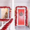 thumbnail image 3 of 36 FT Christmas Tinsel Garland Decorations to Christmas Tree, Red Christmas Tinsel for Xmas Tree Decor Home Indoor Outdoor Party Supplies (Red), 3 of 7