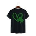 thumbnail image 4 of AherBiu Hauts de la Saint-Patrick pour Femmes Manches Courtes Imprimés Décontractés Basiques, 4 of 7