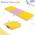 thumbnail image 3 of Gymax Tri-Fold Folding Exercise Mat 6 ft x 2 ft Portable Gymnastics Tumbling Yoga, 3 of 8
