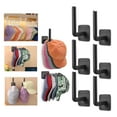 thumbnail image 5 of 6PC Wall Mounted Hat Organizer Display Rack for Baseball Caps and Cowboy Hats with Strong No Drilling Hanger Hooks, 5 of 6