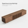 thumbnail image 6 of NessCarsti 70.87-Inch TV Stand with 4 Doors & Storage - Mid-Century Modern Walnut Entertainment Center for TVs up to 70", Compatible with Walmart, 6 of 9