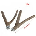 thumbnail image 4 of LAIQIEN Bird Toy Natural Wood Stand Perch for Cockatiel Conure Parakeet, 4 of 9