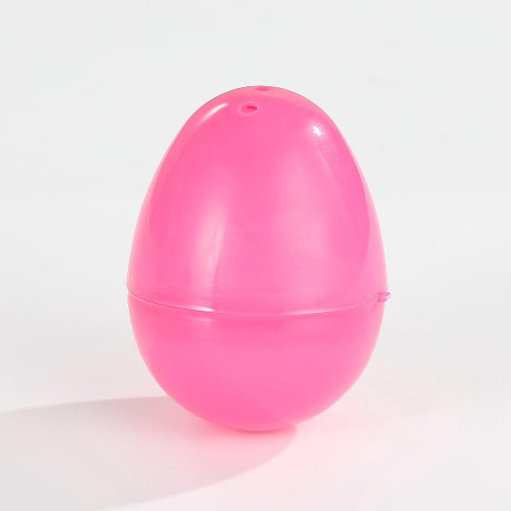 4 Packs Easter Egg Party Favor- Plastic Decorative Eggs for Festive Decorations, Treasure Hunt Game Supplies, Craft Containers, Colorful Hollow Eggs for Holiday Party Decor & Celebration Activities