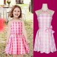 thumbnail image 3 of Correa ajustable Margot vestido a cuadros 4 Uds Halloween Cosplay vestido Festival traje JShteea El nuevo, 3 of 7