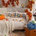 thumbnail image 2 of Fall Pillow Covers 12x20 Inch Fall Thanksgiving Orange Blue Green Pumpkin Maple Leaf Lumbar Pillow Covers Polyester Fall Decoration for Home Couch, 2 of 6