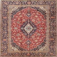thumbnail image 1 of Ahgly Company Indoor Square Traditional Brown Red Medallion Area Rugs, 8' Square, 1 of 6