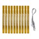 thumbnail image 1 of Juego de 10 tubos de aluminio para carillón de viento, accesorios de repuesto, tubos vacíos para manualidades de exterior y patio. Amarillo, 1 of 8