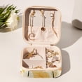 thumbnail image 6 of Thanksgiving Leaves Travel Portable Square Jewelry Box Organizer for Girls and Women with Ring Earring Necklace Bracelet Storage Display Case Holder, 6 of 6