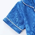 thumbnail image 4 of Splozh Toddler Pj 1T-9T Girls' Summer Pajamas Fashionable Cute Print Jacquard Casual Home Wear Set,Blue,6-7 Years, 4 of 6