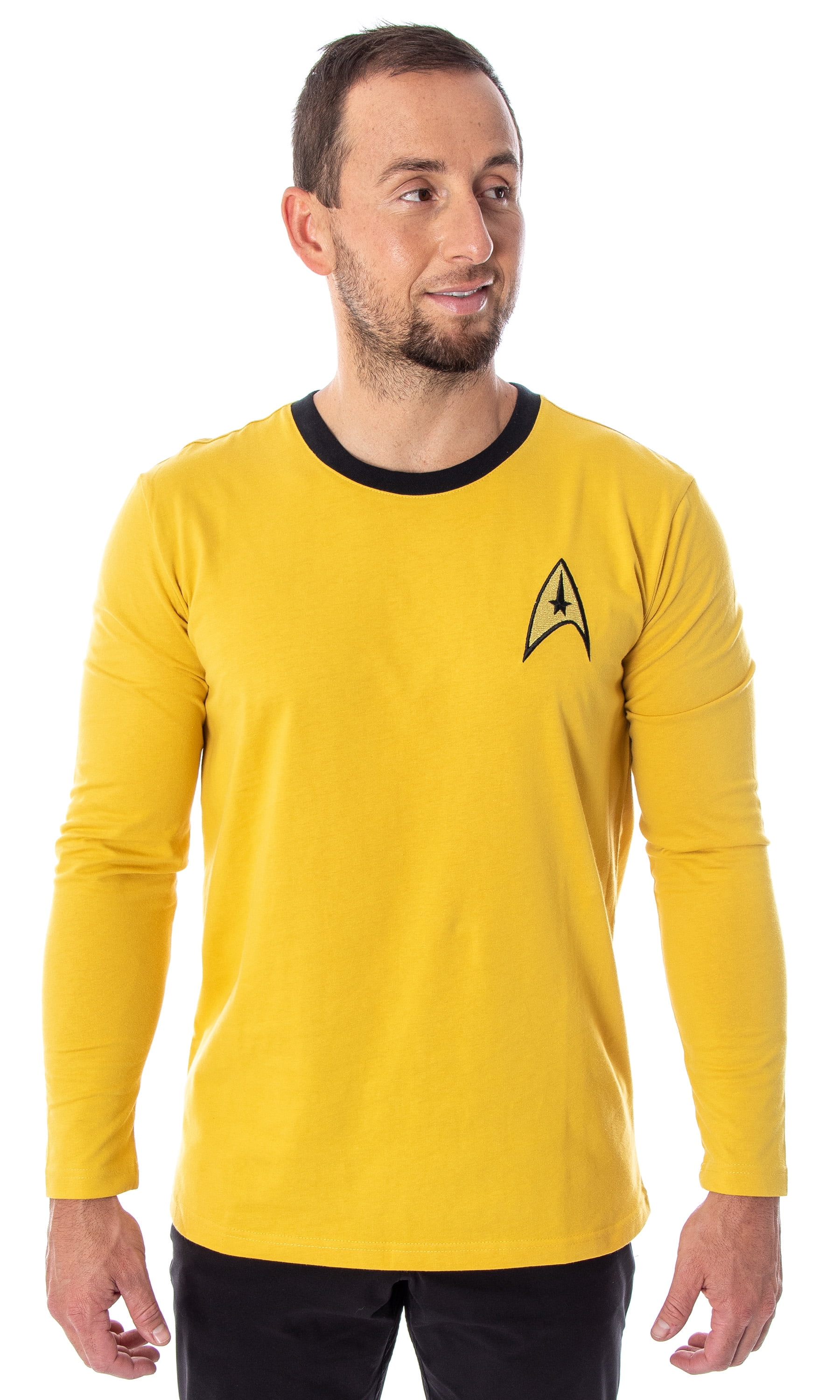 Details about   ST The Original Series Captain Kirk Shirt Uniform Costume Red Blue Yellow Shirts 