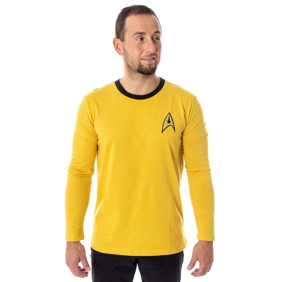 Star Trek The Original Series Men's Costume Long Sleeve Shirt - Kirk, Spock
