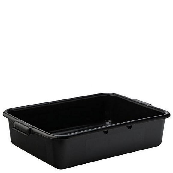 Carlisle 4401003 Comfort Curve Bus/Utility Box, 5" Deep, Black (Pack of 12)