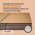 thumbnail image 3 of BOX USA Large Mirror Box 40"L x 3.5"W 60"H (1-Pack), Cardboard Boxes Perfect for Moving, Storing, Packing & Shipping, Ideal TV's, Picture Frames, Mirrors Art, 3 of 4