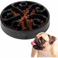thumbnail image 1 of Cuenco anticodicioso para gatos o perros, bandeja interactiva antiansiedad para mascotas pequeñas, medianas y grandes (negro), 1 of 4